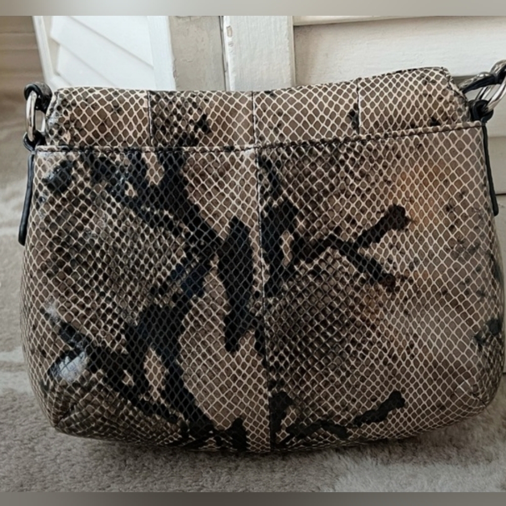 Coach - Python-Texture Crossbody Bag In Neutral S… - image 5